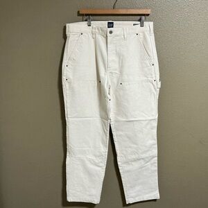 GAP Utility Cream Carpenter Pants Size 34